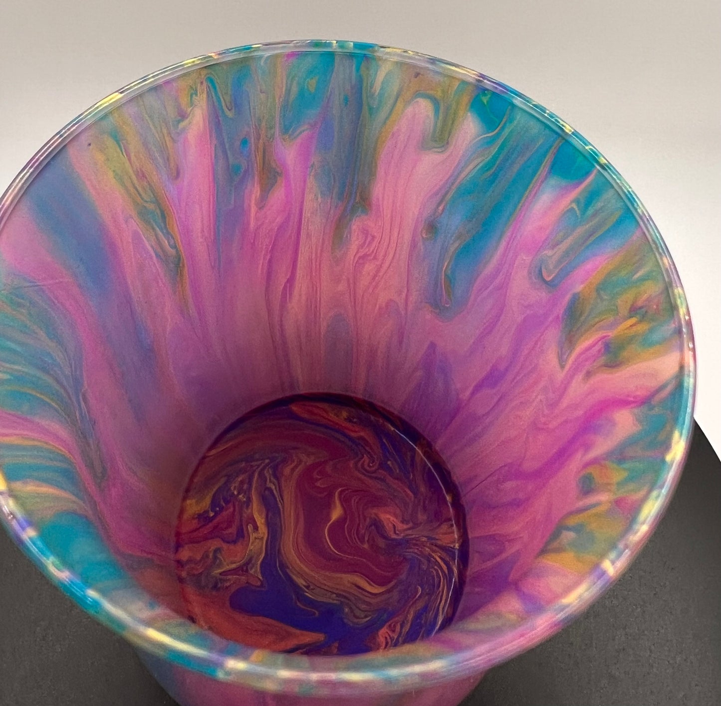 Small painted glass