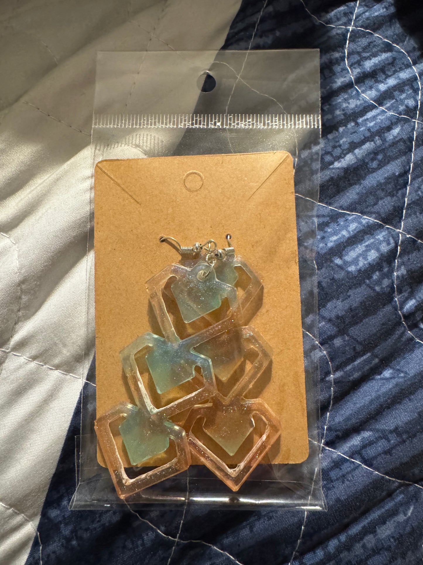Triple Diamond earrings