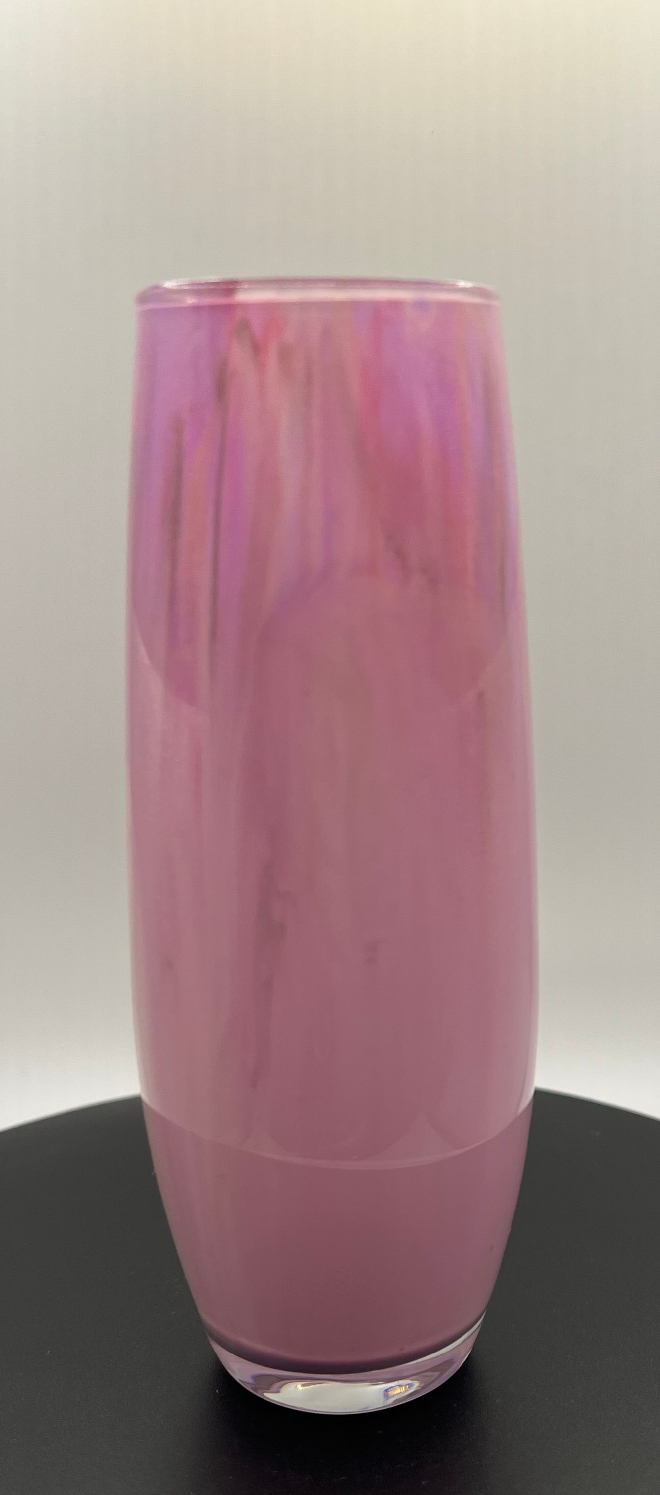 Pink and gold shooter vase