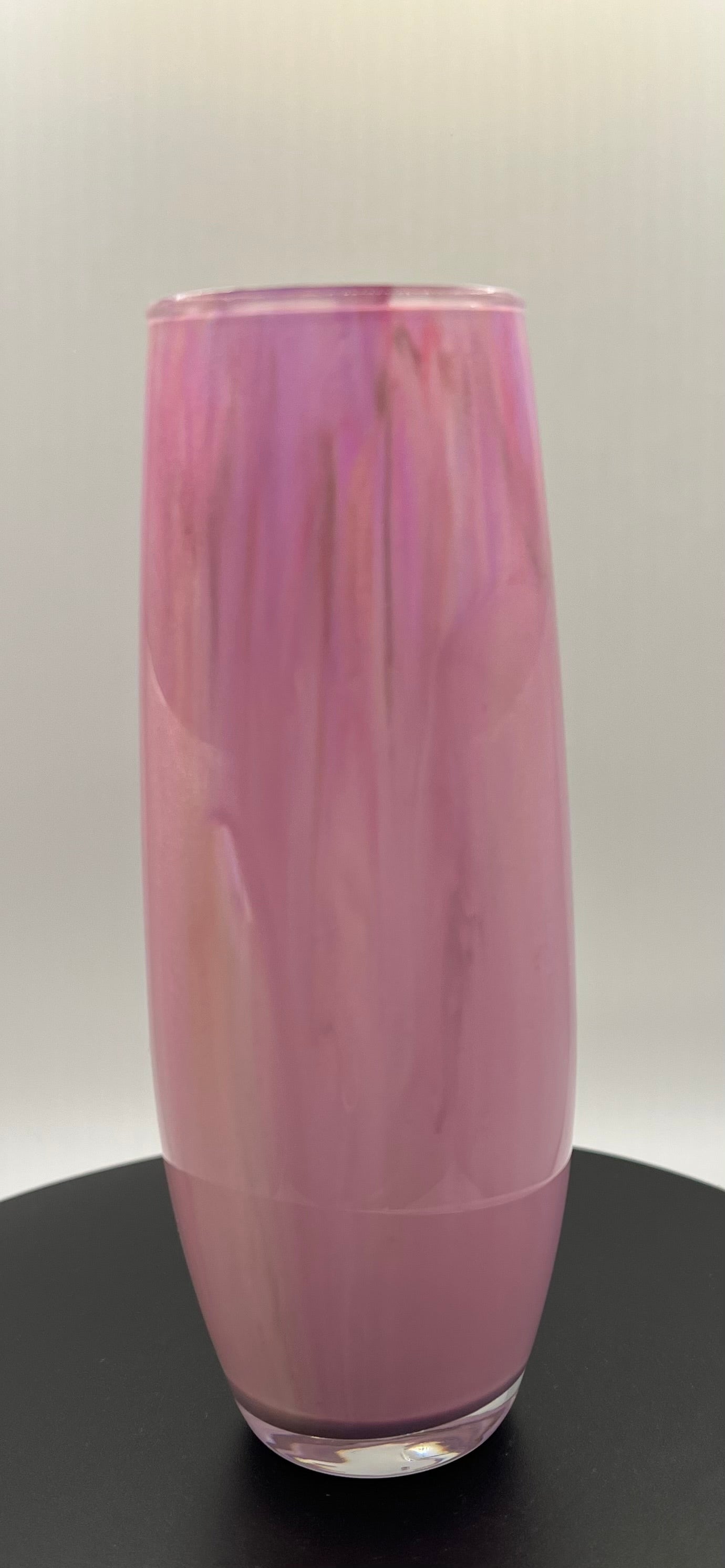 Pink and gold shooter vase