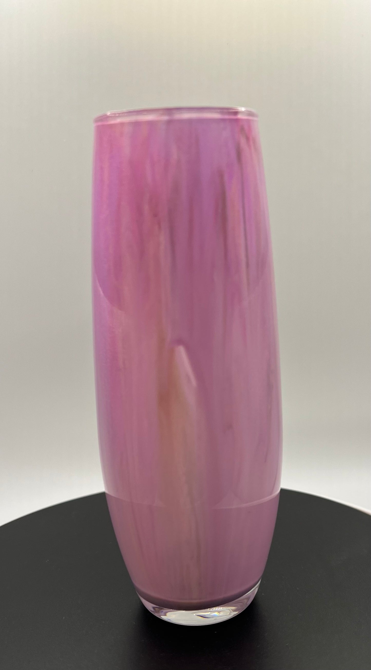 Pink and gold shooter vase