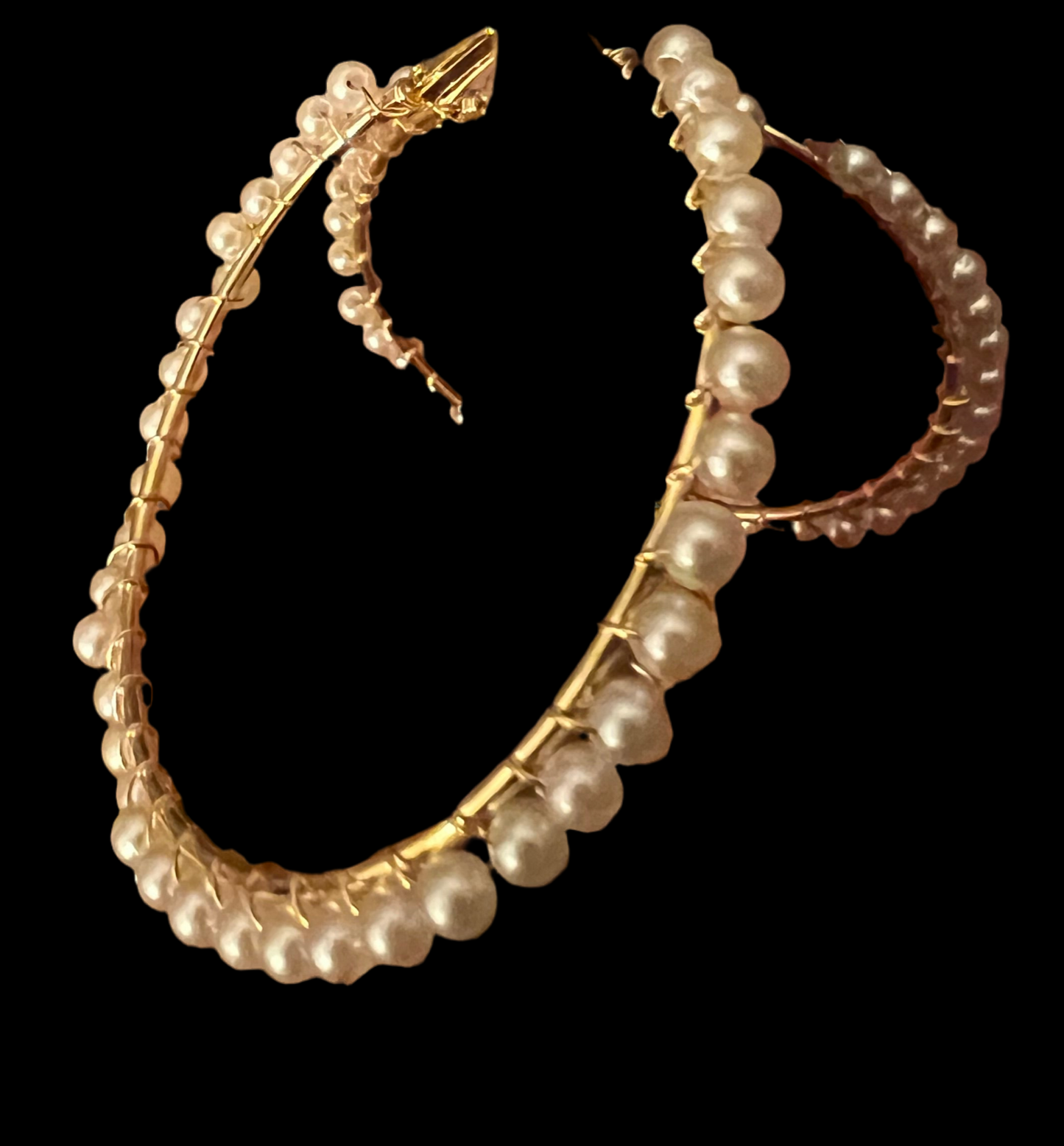 Pearl hoops