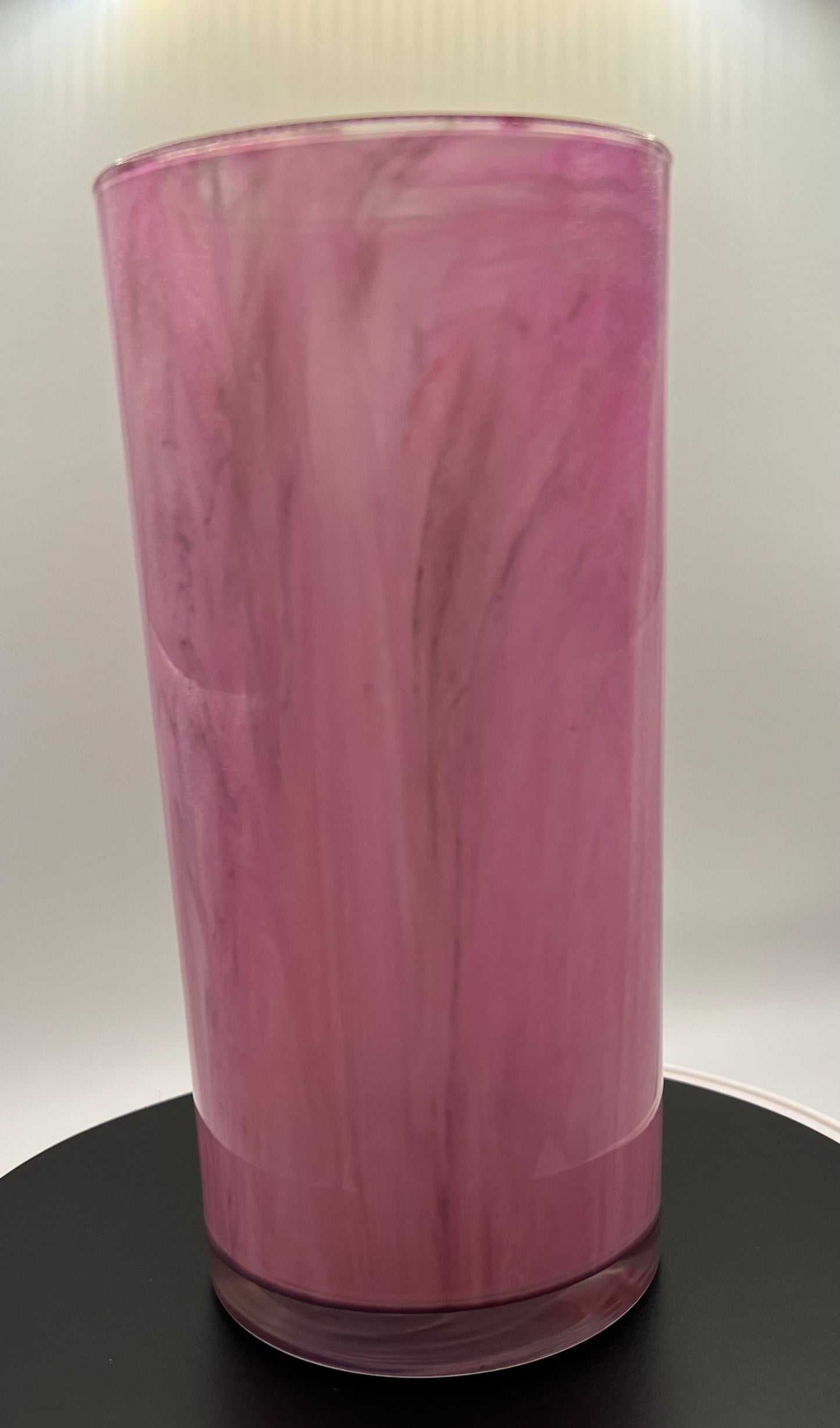 Pink and gold medium vase