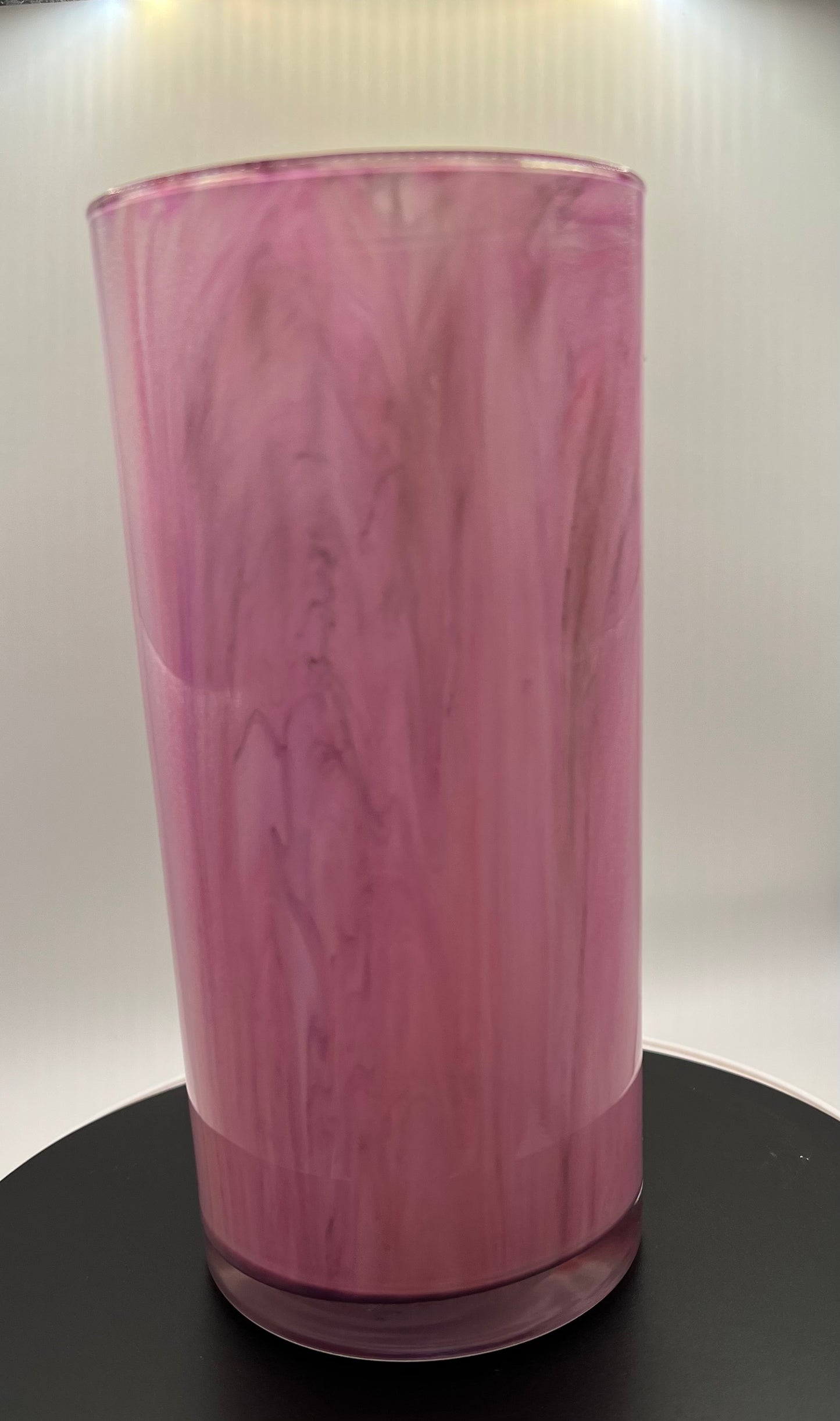 Pink and gold medium vase