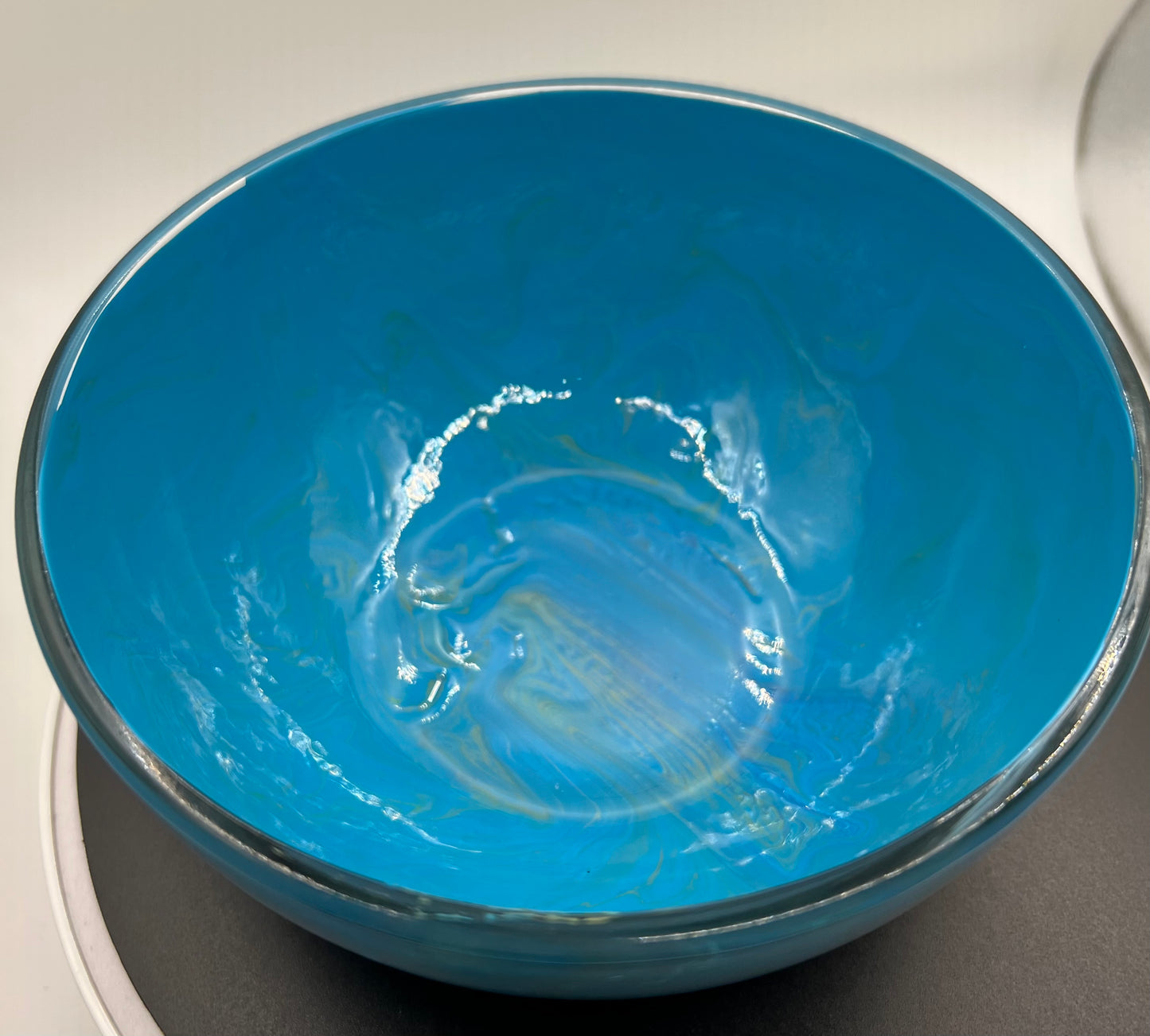 Teal and green bowl