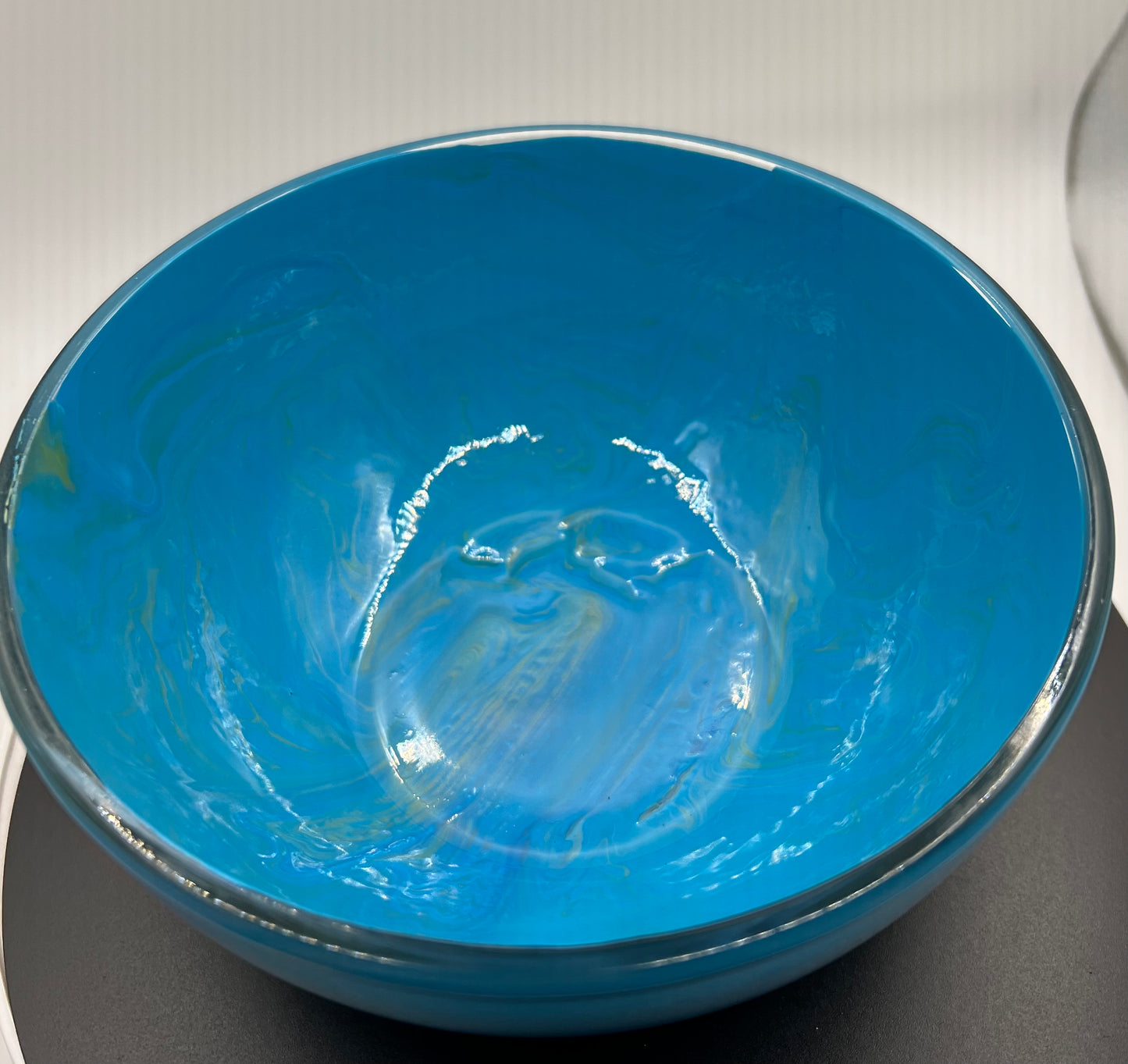 Teal and green bowl