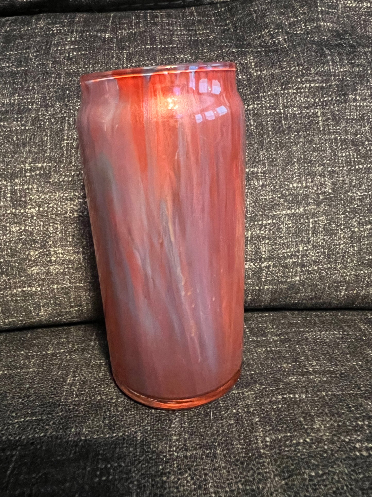 Painted Coke Can Glass